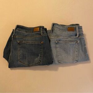 Judy Blue size 18W Boyfriend Fit and Relaxed Fit Jeans - Dark Wash & Light Wash